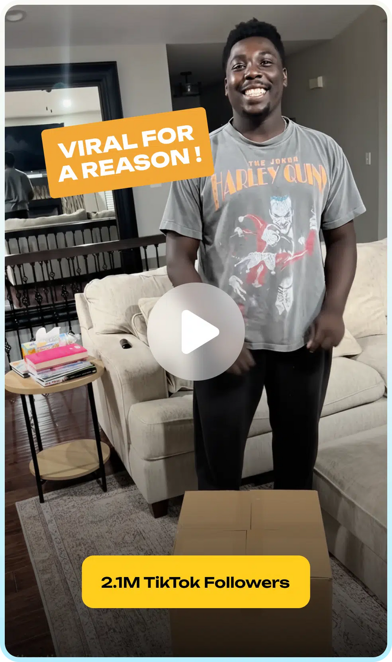 Customer unboxing video