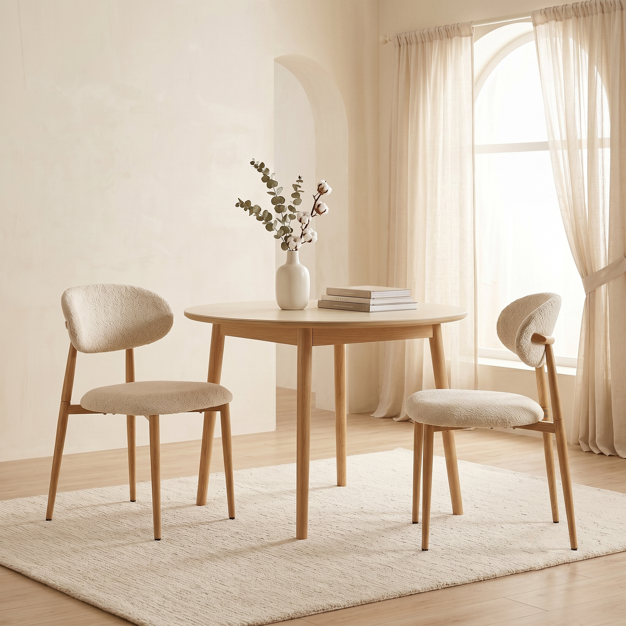 LYKKVØ „Milo“ Polsterstuhl aus der „Amara“ Kollektion — Ergonomischer Design-Esszimmerstuhl