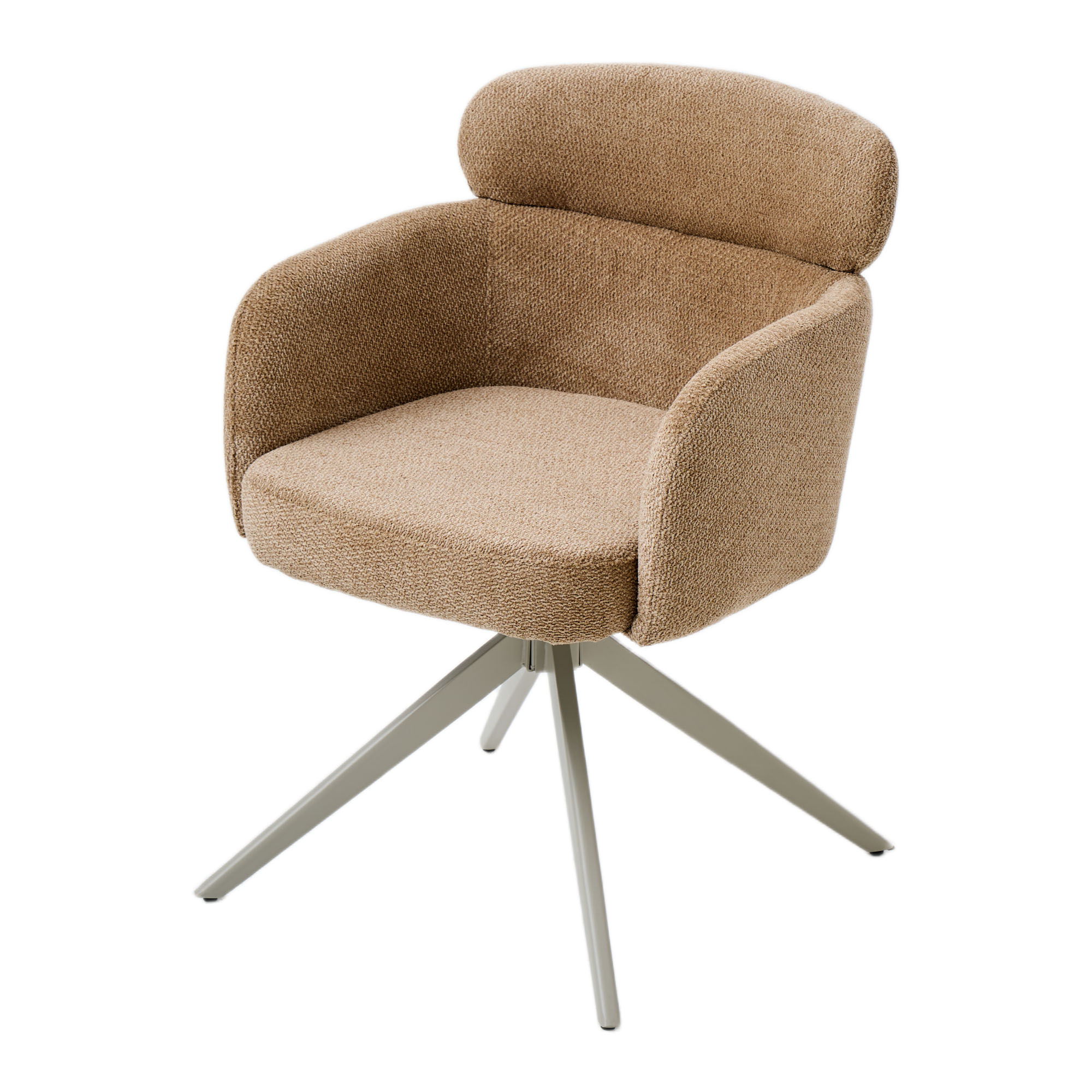 Drehstuhl Ergonomischer Chenille-Schalenstuhl mit Armlehnen