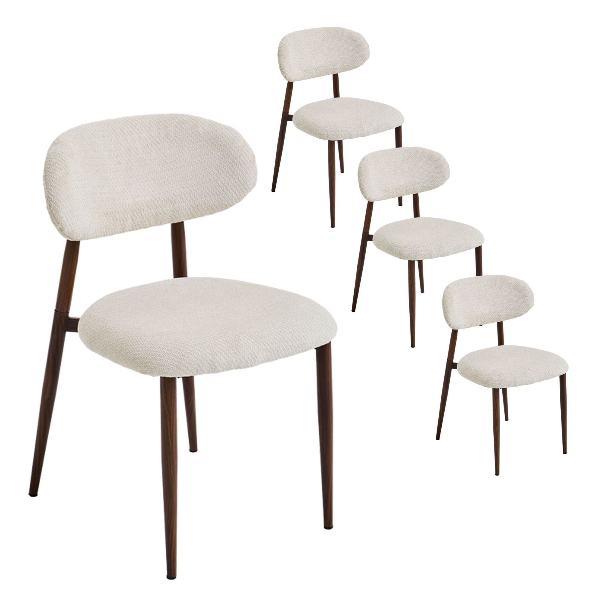 LYKKVØ „Milo“ Polsterstuhl aus der „Amara“ Kollektion — Ergonomischer Design-Esszimmerstuhl
