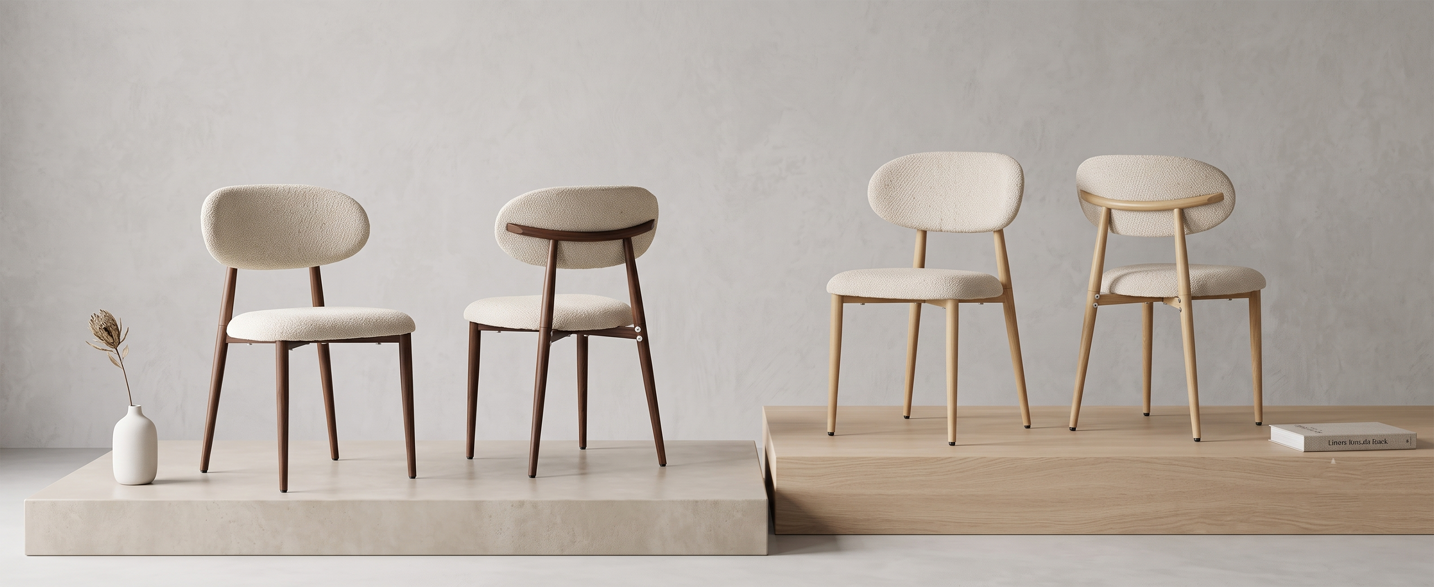 LYKKVØ „Milo“ Polsterstuhl aus der „Amara“ Kollektion — Ergonomischer Design-Esszimmerstuhl