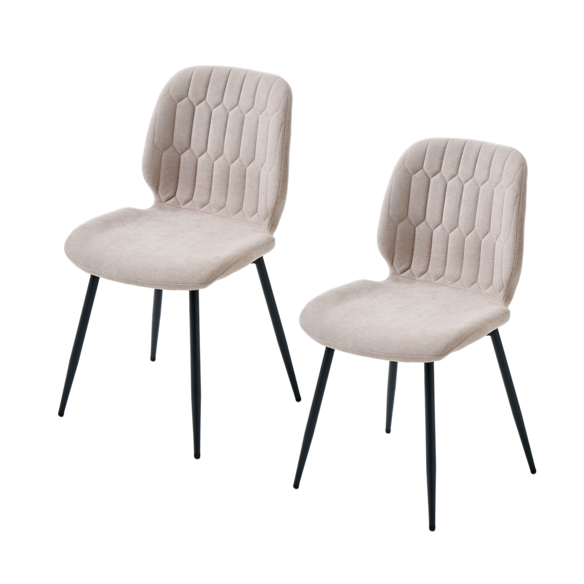 LYKKVØ Design-Polsterstuhl Set (4 Stück) – Ergonomischer Komfort in edlem Chenille