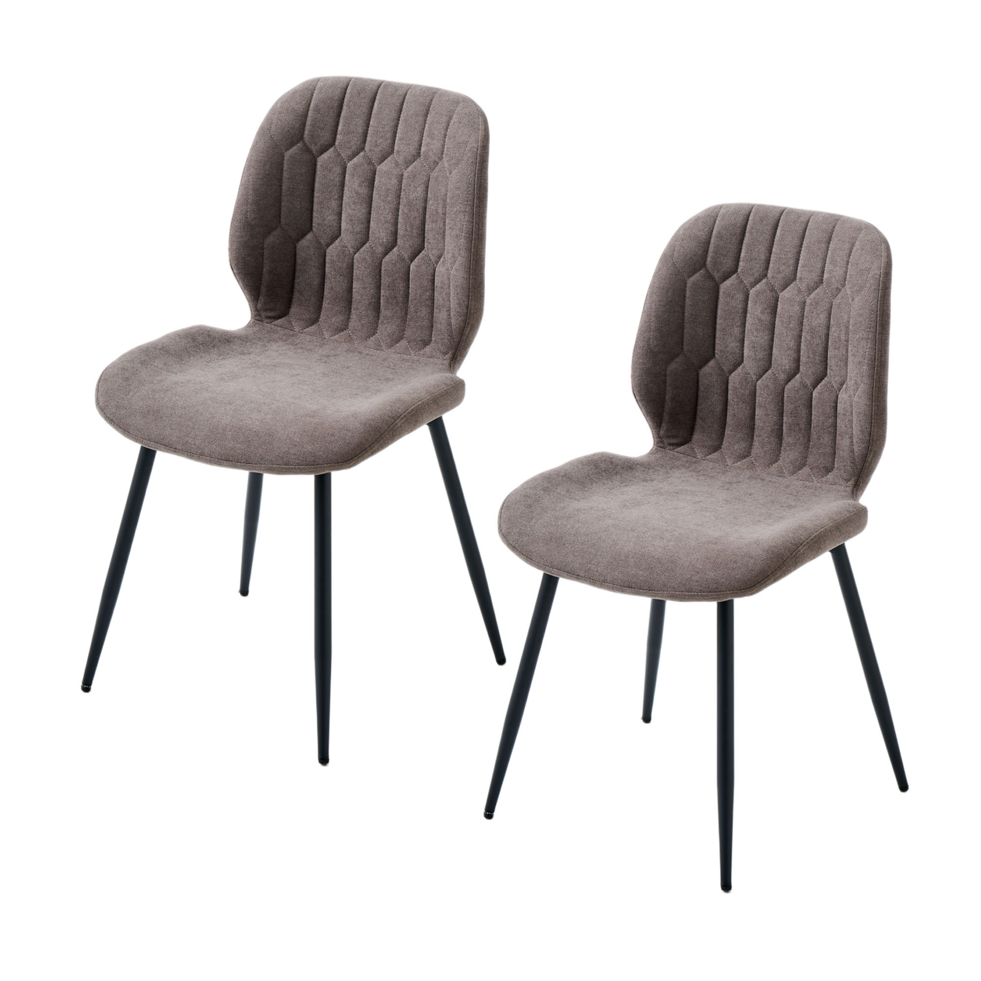 LYKKVØ Design-Polsterstuhl Set (4 Stück) – Ergonomischer Komfort in edlem Chenille