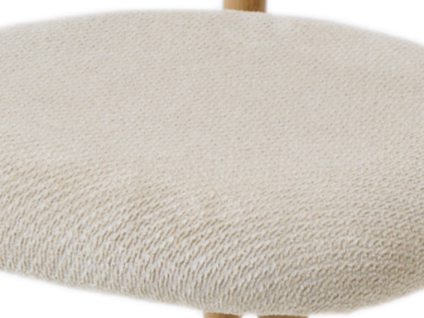 LYKKVØ Design-Polsterstuhl Set (2 Stück) – Ergonomischer Komfort in Beige mit Walnuss-Optik