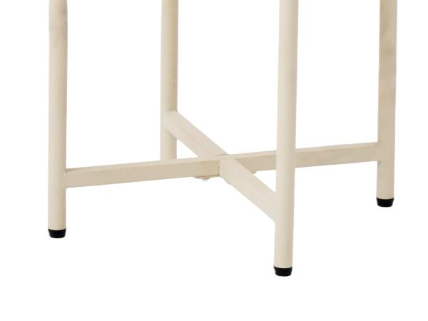LYKKVØ Design-Couchtisch-Set (2er Set) – Travertin-Optik & Minimalistischer Metallrahmen in Beige