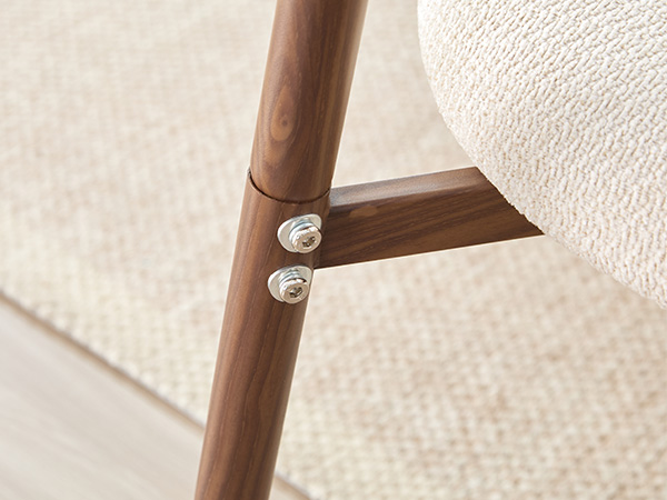 LYKKVØ „Milo“ Polsterstuhl aus der „Amara“ Kollektion — Ergonomischer Design-Esszimmerstuhl