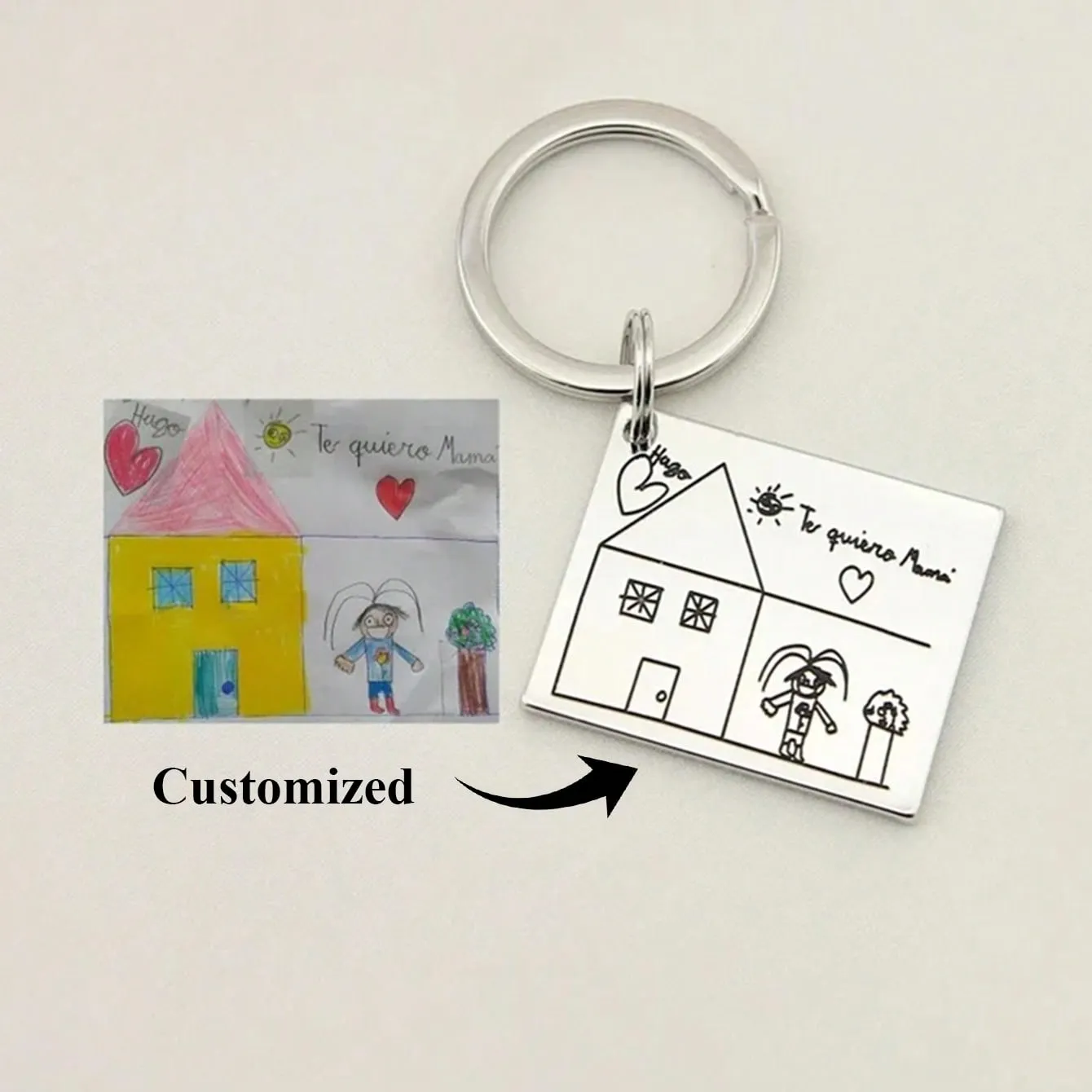 personalized engraved titanium jewelry collection


