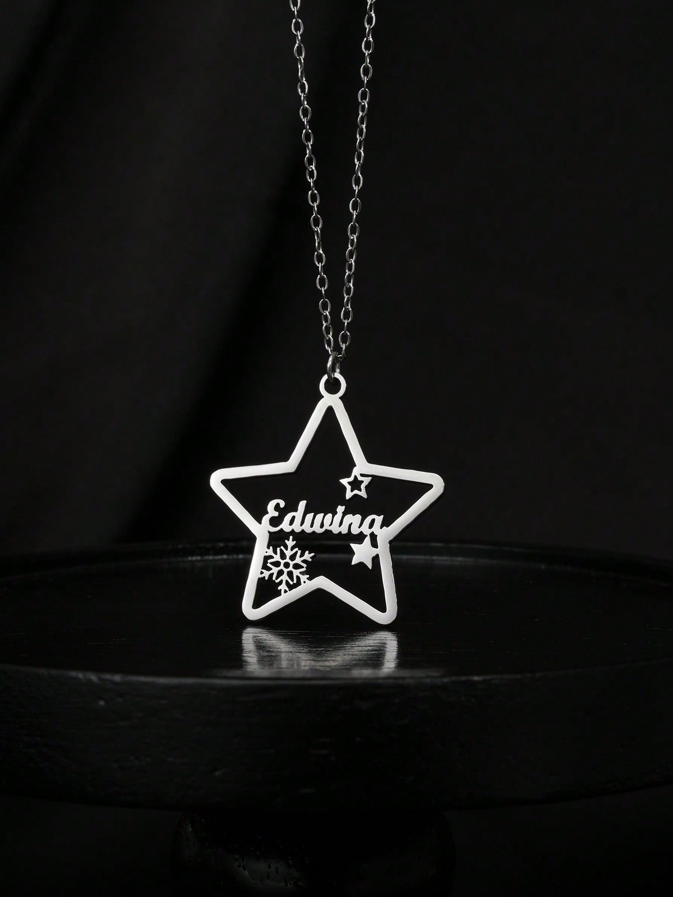 Personalized Minimalist Star Custom Name Necklace Elegant Jewelry for Gifts Short Description (≤60 characters)