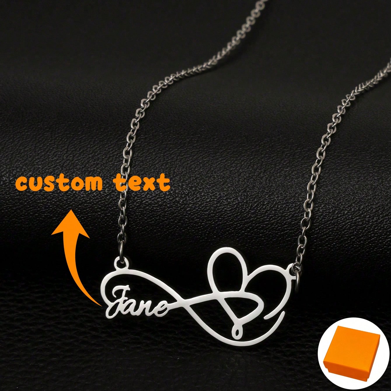 Charming Golden Heart Personalized Custom Name Necklace Fashion Jewelry Gift