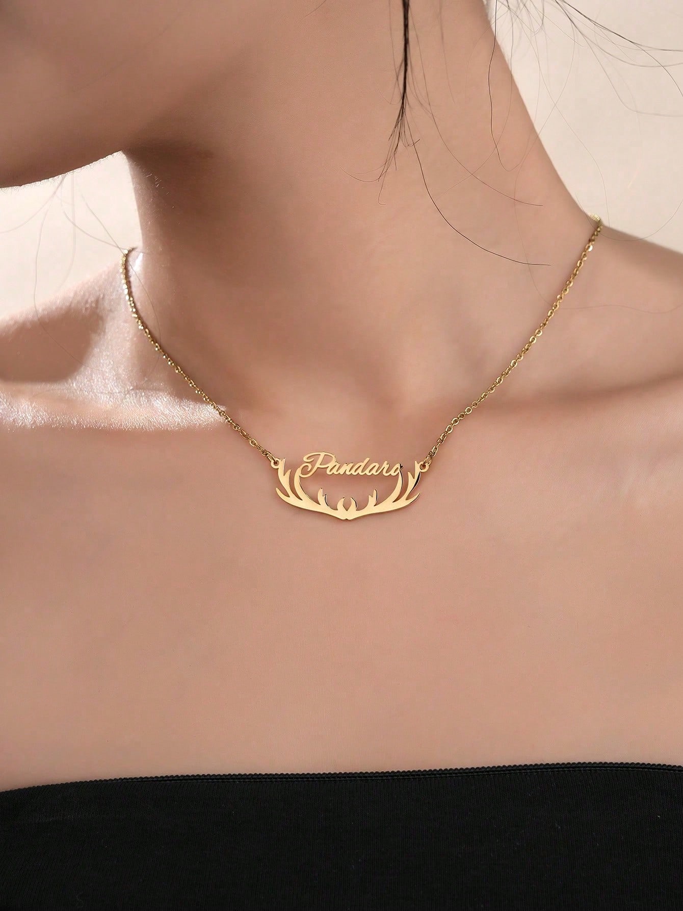 Personalized Christmas Necklace, Engravable Santa Hat Christmas Tree Stainless Steel Pendant