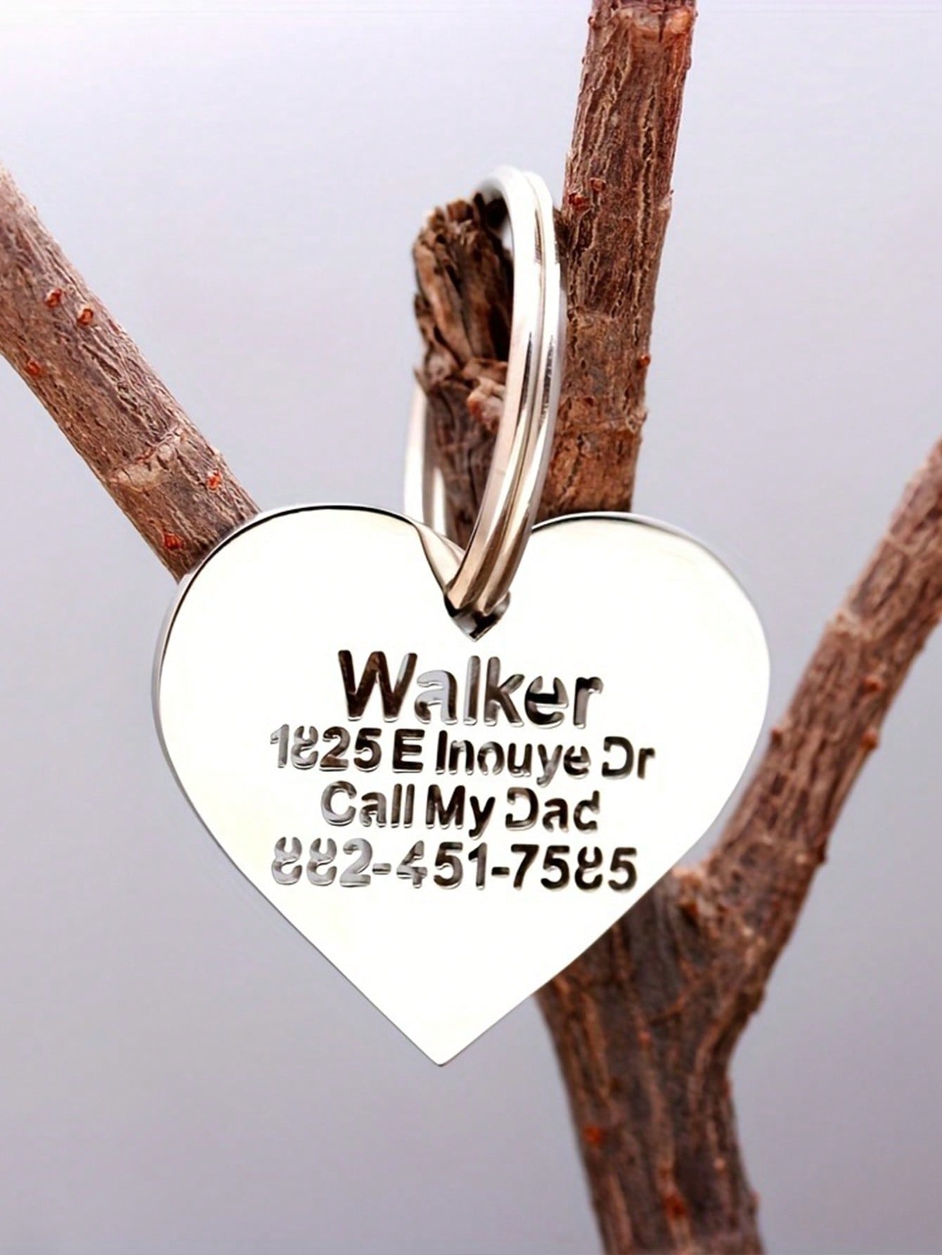 Personalized Dove Keychain, Stainless Steel Infinity Engraved Name Key Ring Fashion Jewelry for Women