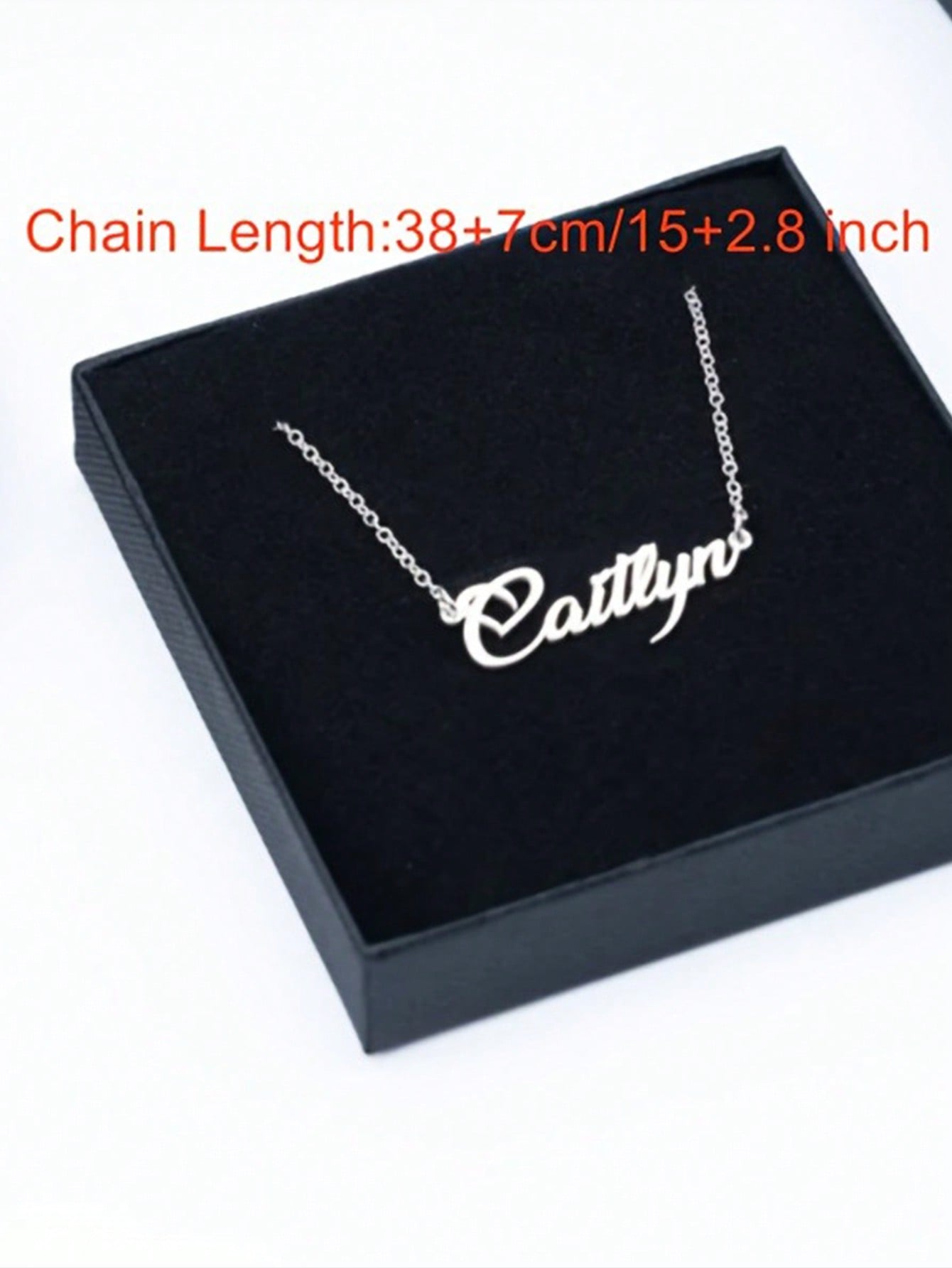 Personalized Heart Name Necklace, Minimalist Stainless Steel Pendant Fashion Jewelry for Women