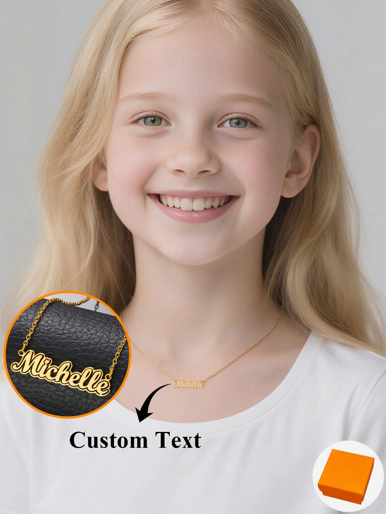 Personalized Hollow Name Necklace, Stainless Steel Outline Line Fashion Jewelry for Women