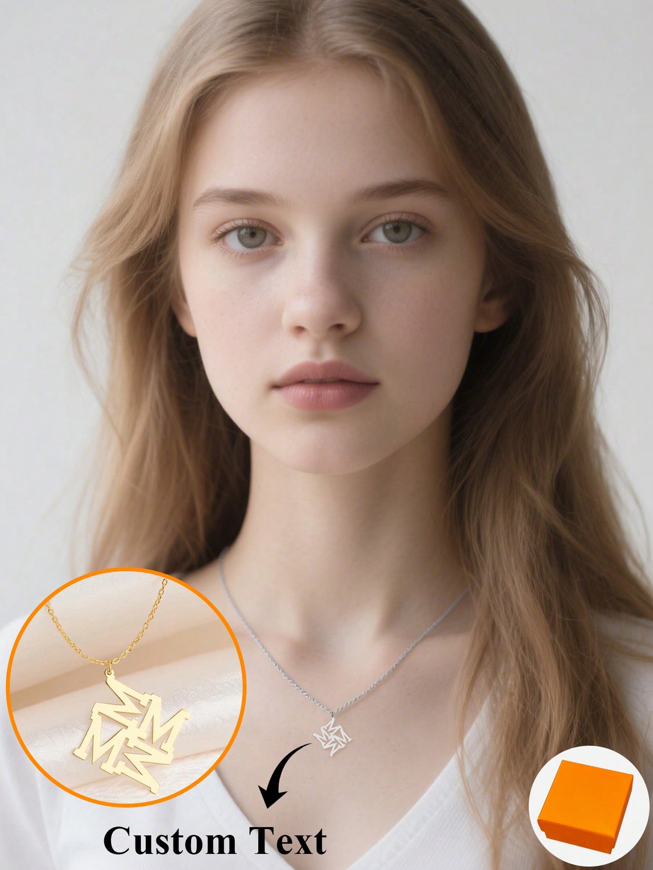 Personalized Gold Letter Family Necklace, Boho Star Design Elegant Jewelry for Mom Grandma Family
