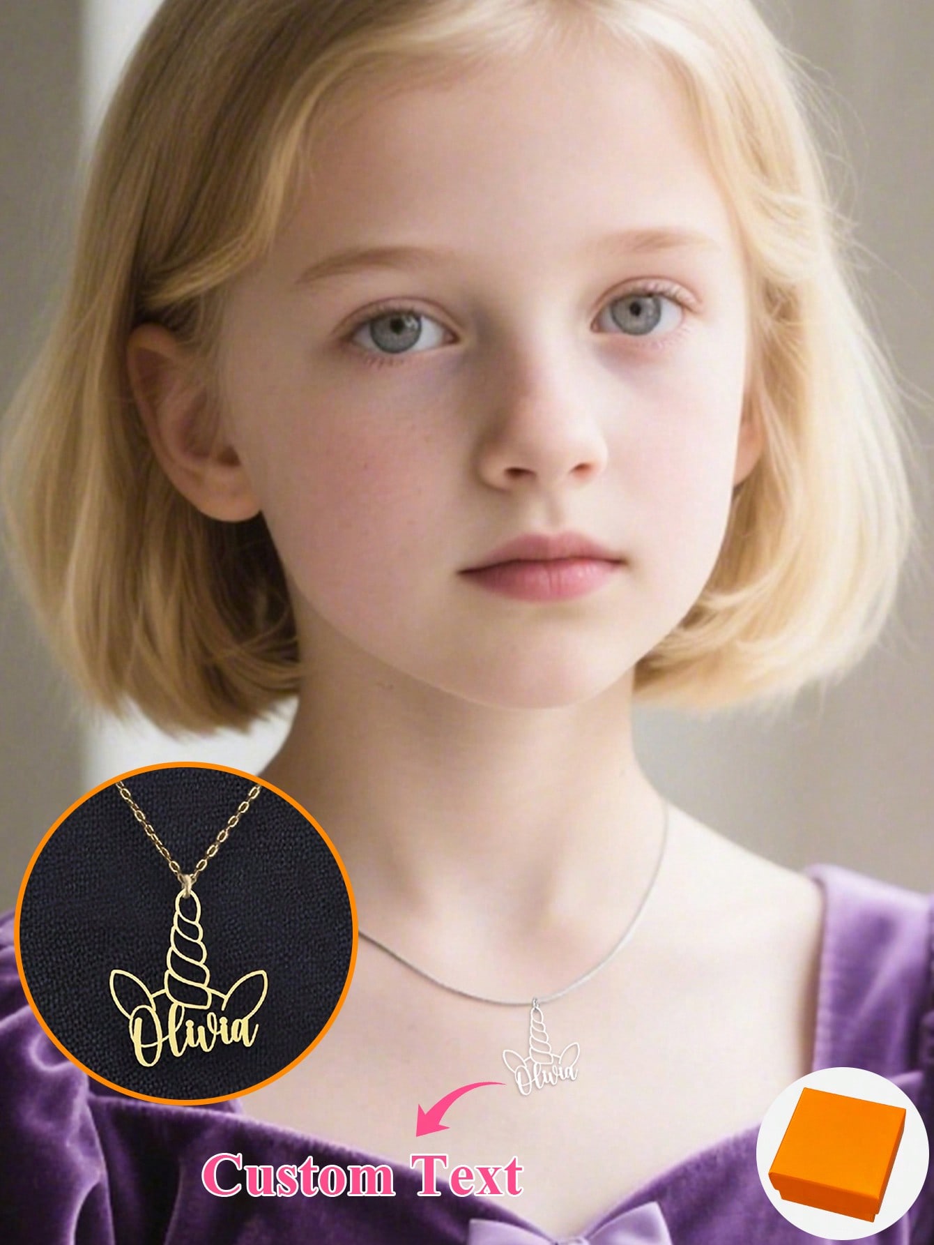 Custom 18K Gold Plated Heart Necklace, 304 Stainless Steel Pendant with 1-3 Engraved Letters