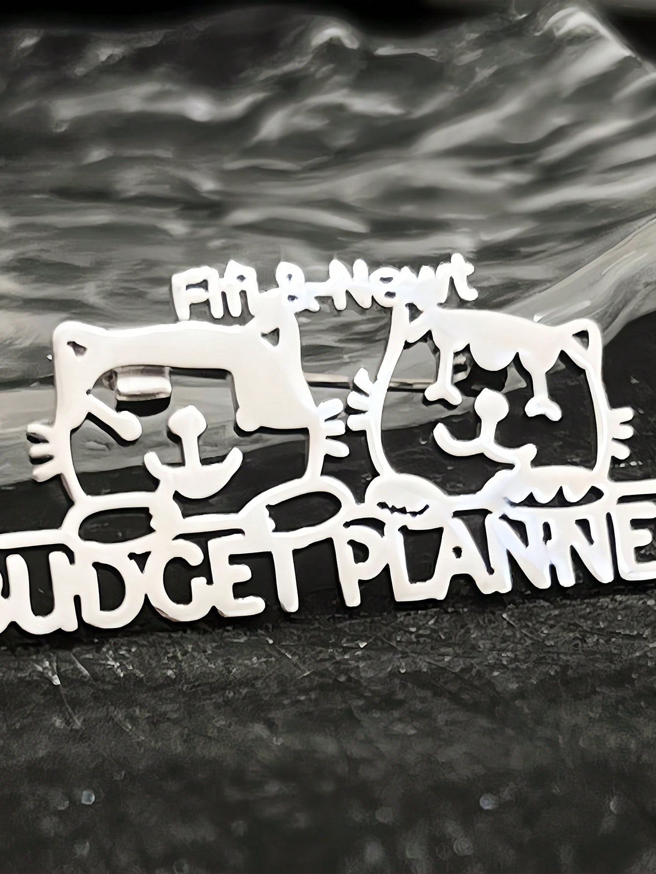 Custom Cartoon Stainless Steel Brooch, Personalized Design Pin Gift for Graduation & Back to School