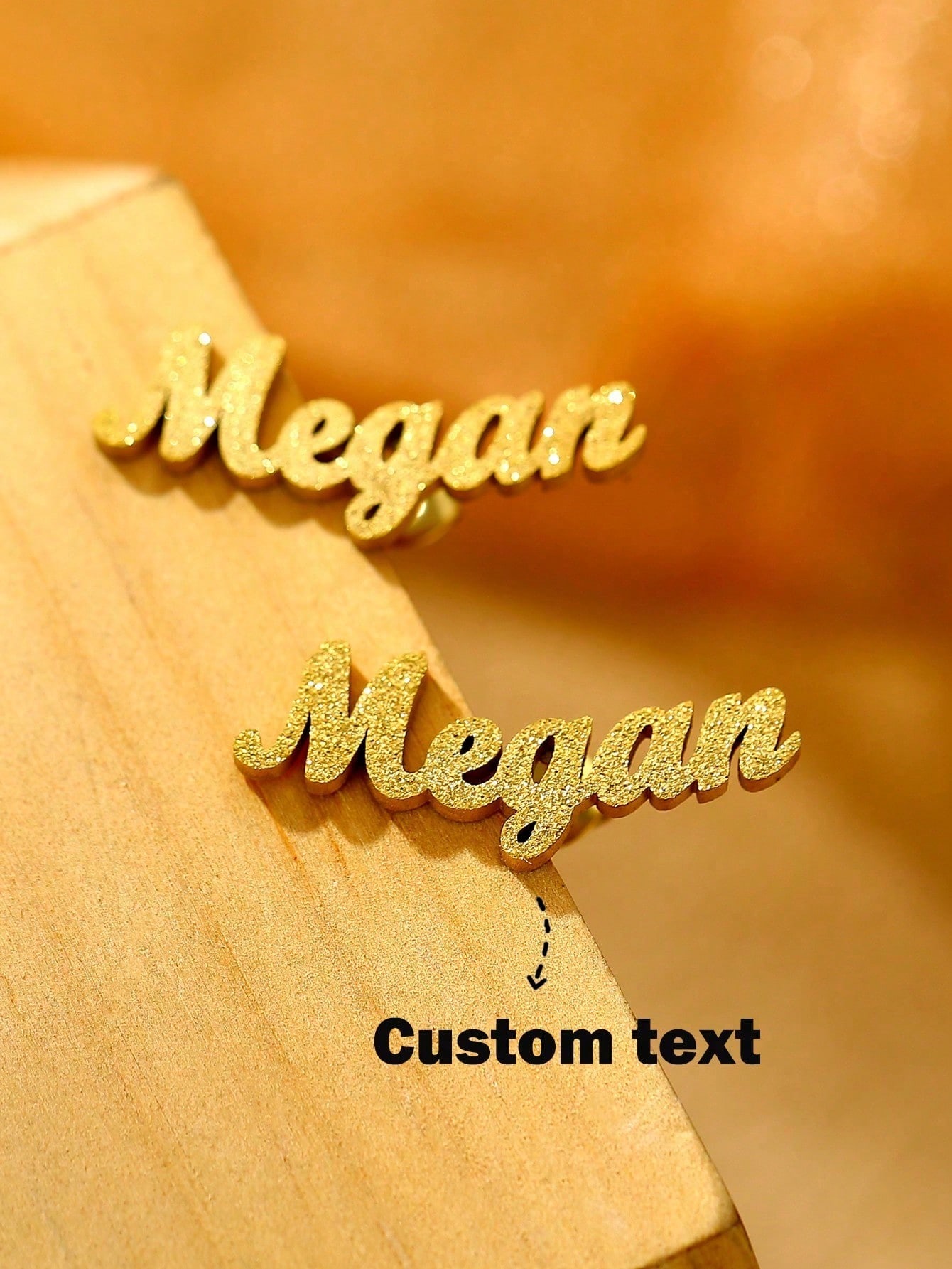 Custom Matte Letter Stud Earrings, Personalized Name Earrings Best Friend Jewelry Gift