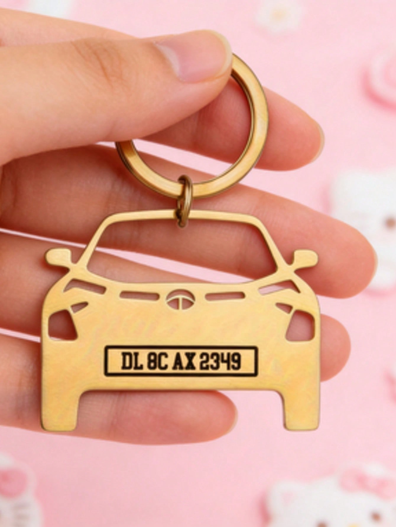Hollow Out Custom Name Keychain, Hip Hop Personalized Letter Key Ring for Car Key Bag Gift