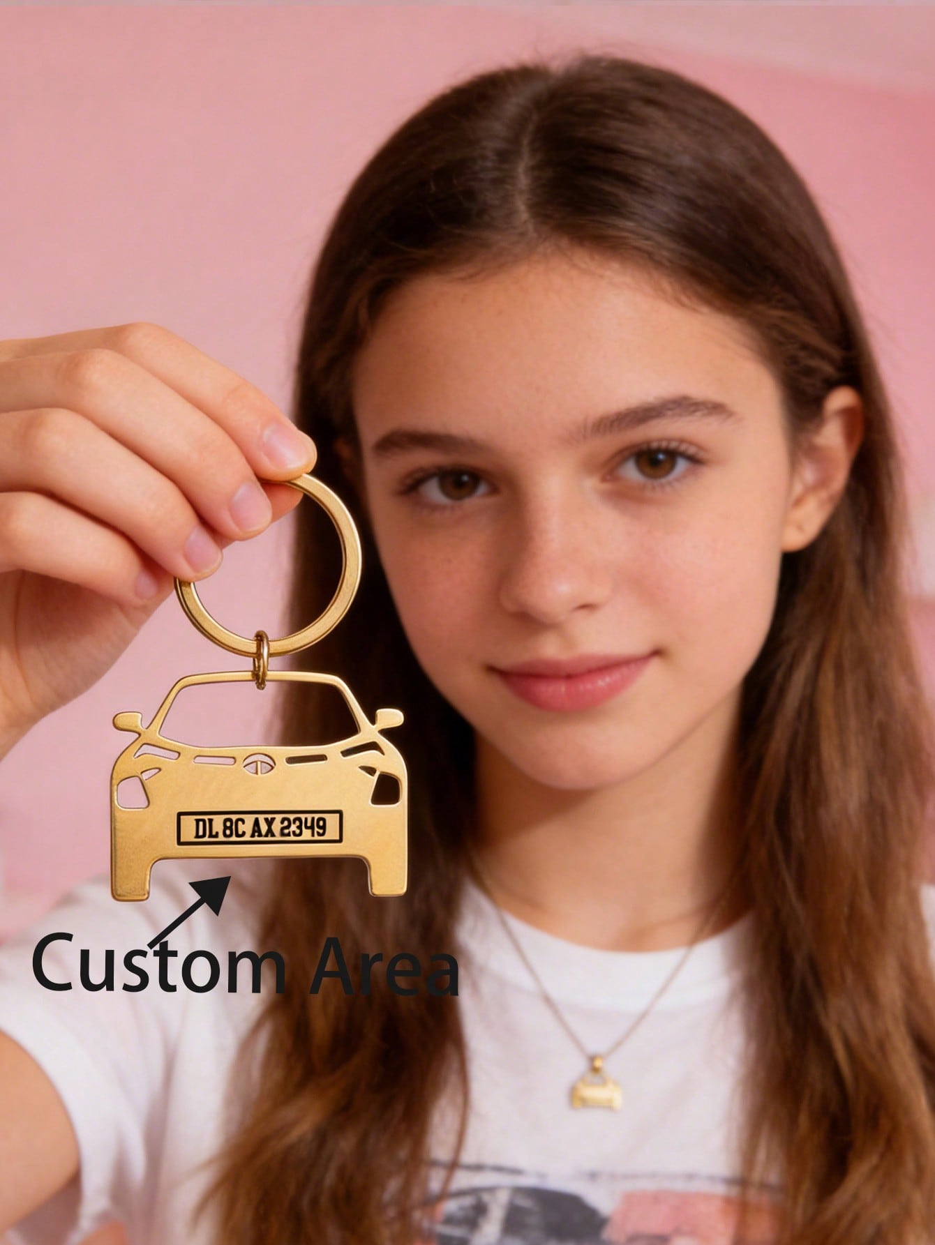 Hollow Out Custom Name Keychain, Hip Hop Personalized Letter Key Ring for Car Key Bag Gift