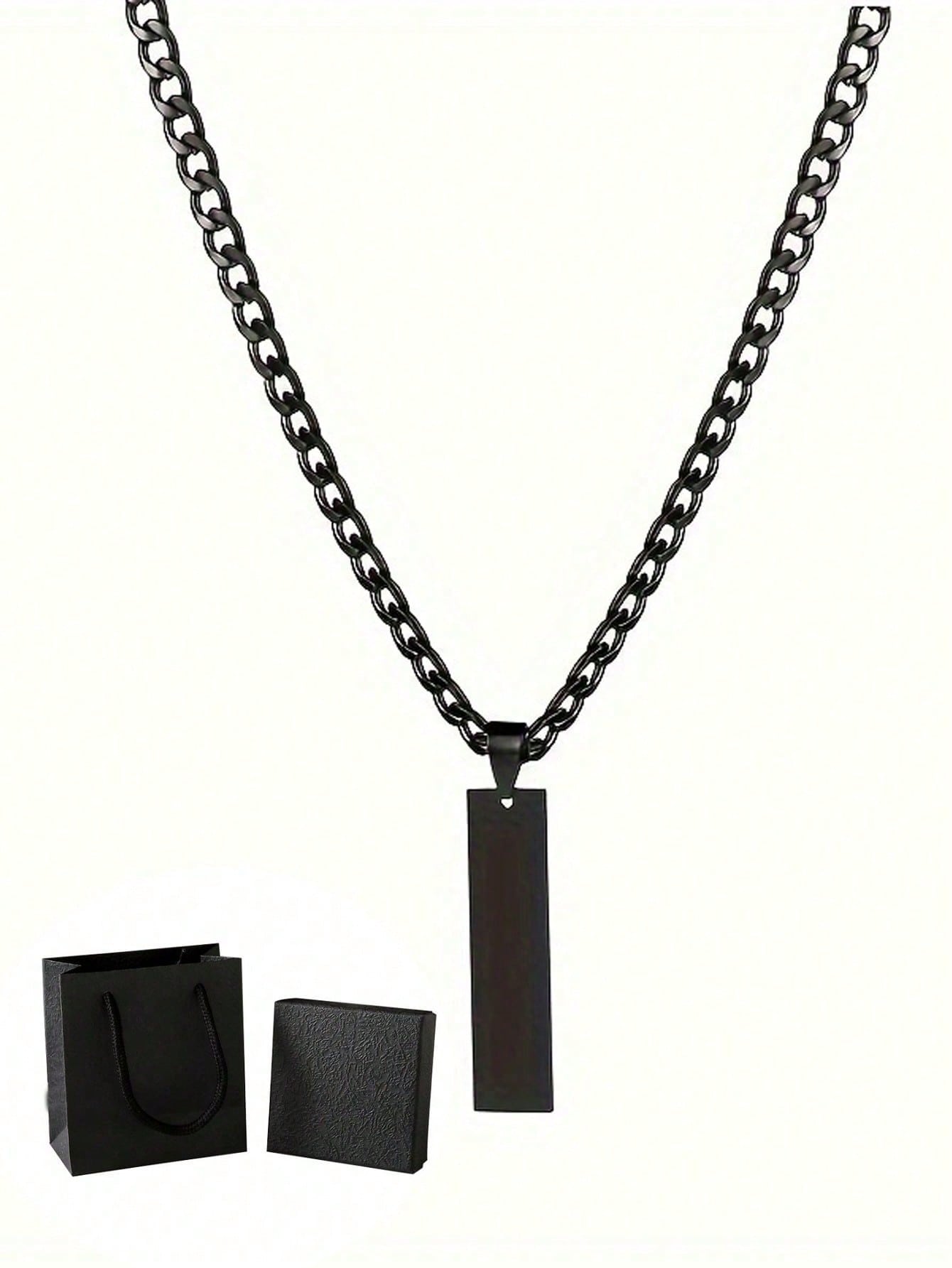 Custom Letter Necklace for Kids, Solid Color Engraved Personalized Pendant Jewelry Gift for Boys Girls