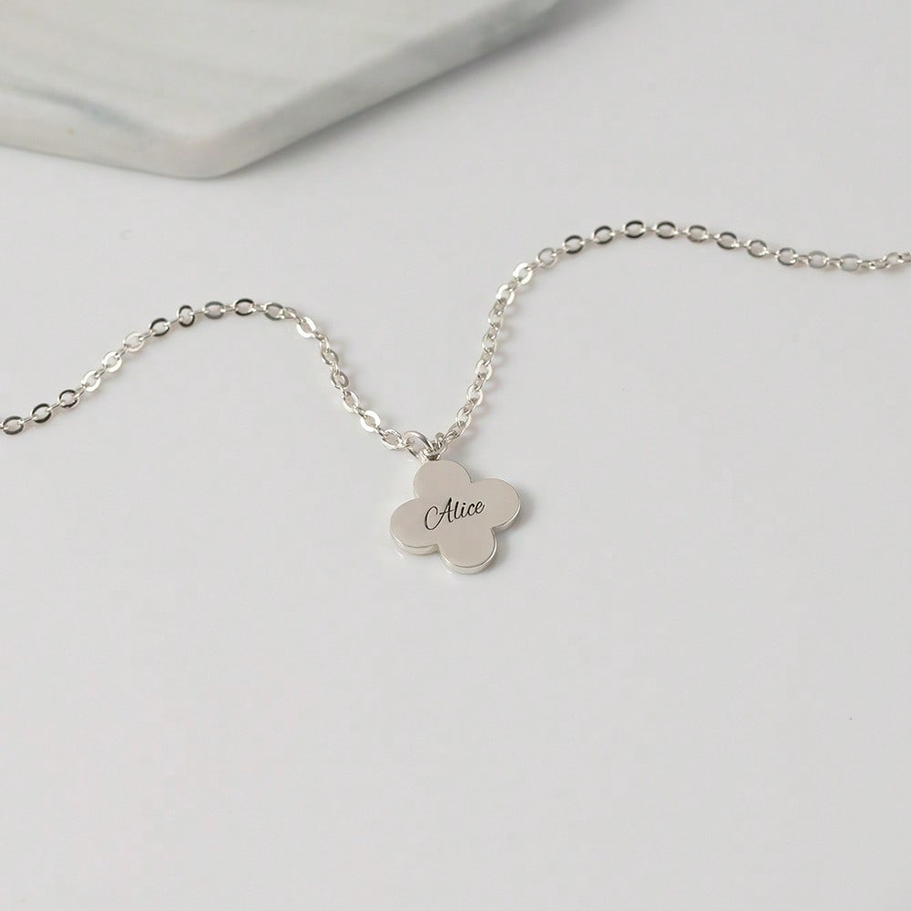 Fashion S925 Silver DIY Paw Laser Engraved Necklace, Cross-border Pet Jewelry