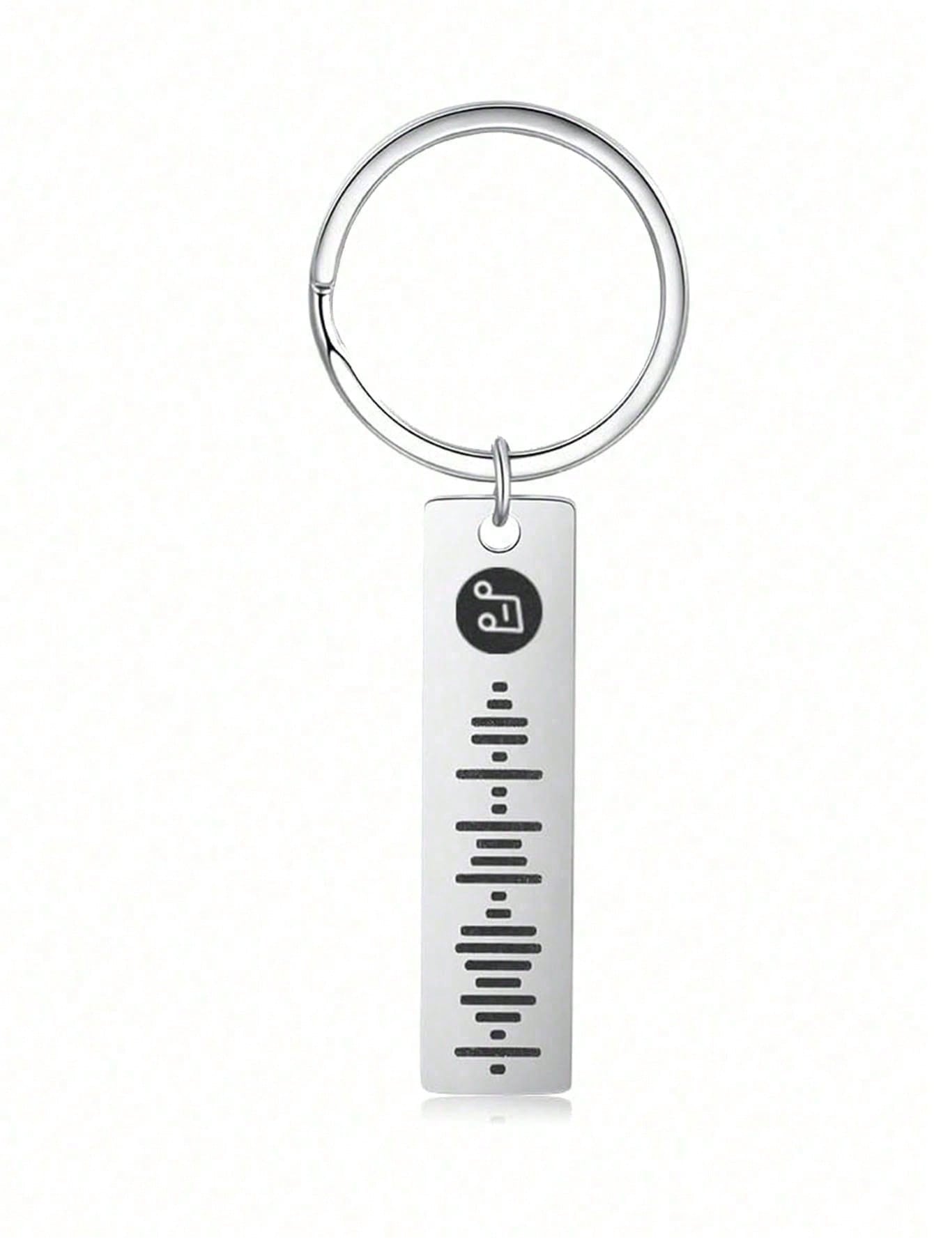 DIY Personalized Spotify Music Code Keychain, Custom Creative Gift for Couples