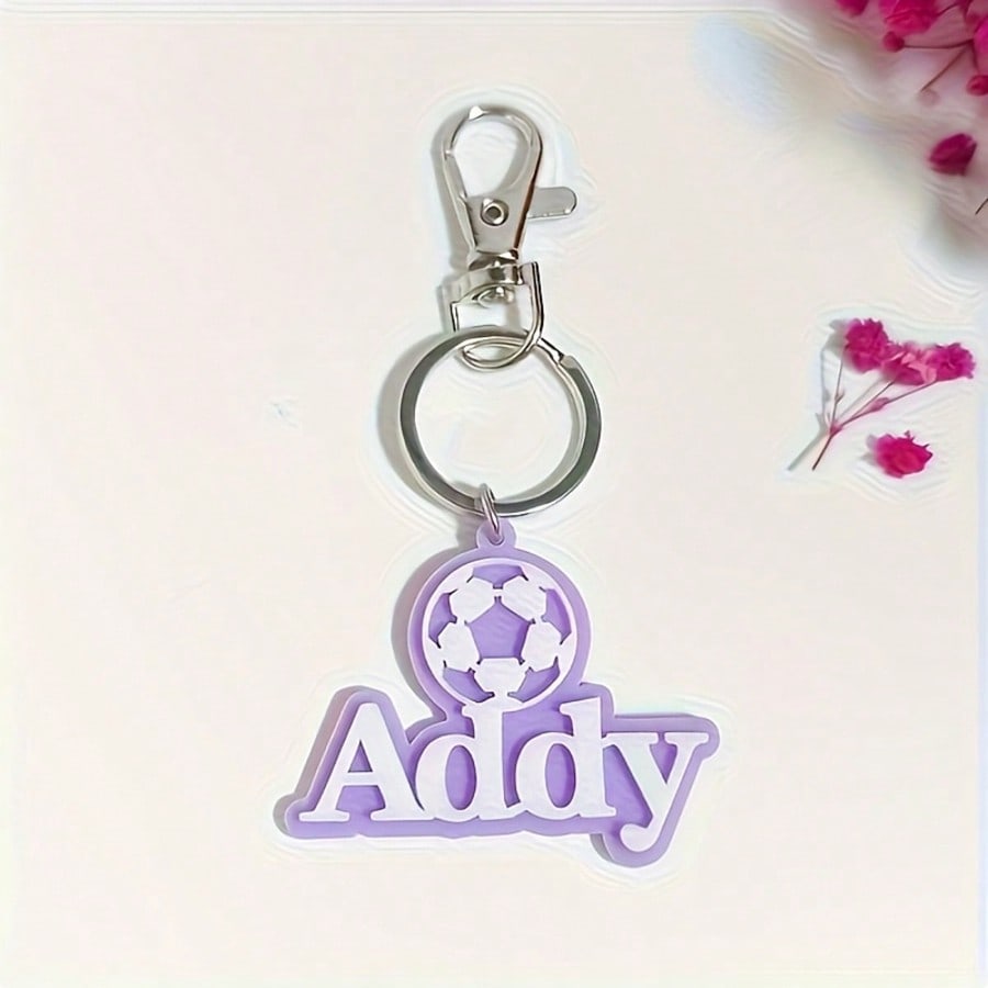 Personalized Football Keychain
