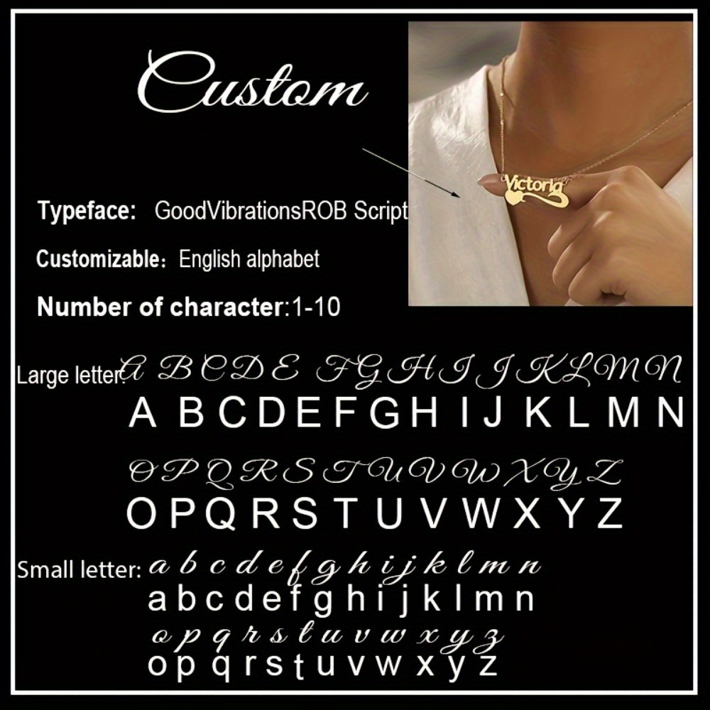 customize nk necklace elegant stainless steel customizable heart shaped pendant personalized luxury jewelry women simple fashionable christmas valentines day gifts banquets special occasions mothers day wedding season world cup-定造集