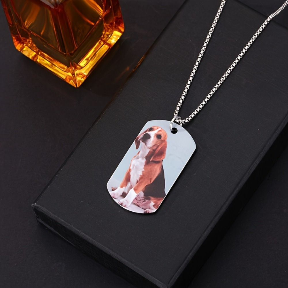 custom photo necklace mens jewelry-定造集