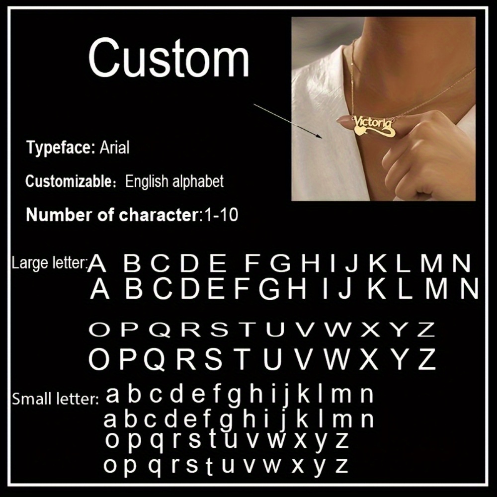 customize nk necklace elegant stainless steel customizable heart shaped pendant personalized luxury jewelry women simple fashionable christmas valentines day gifts banquets special occasions mothers day wedding season world cup-定造集