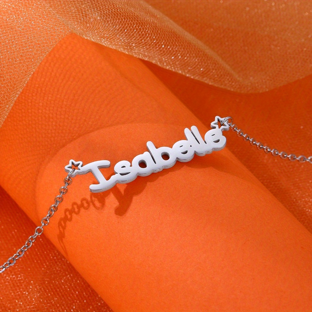 Custom Cartoon Kids Figure Name Stainless Steel Necklace-MyNameJewelry