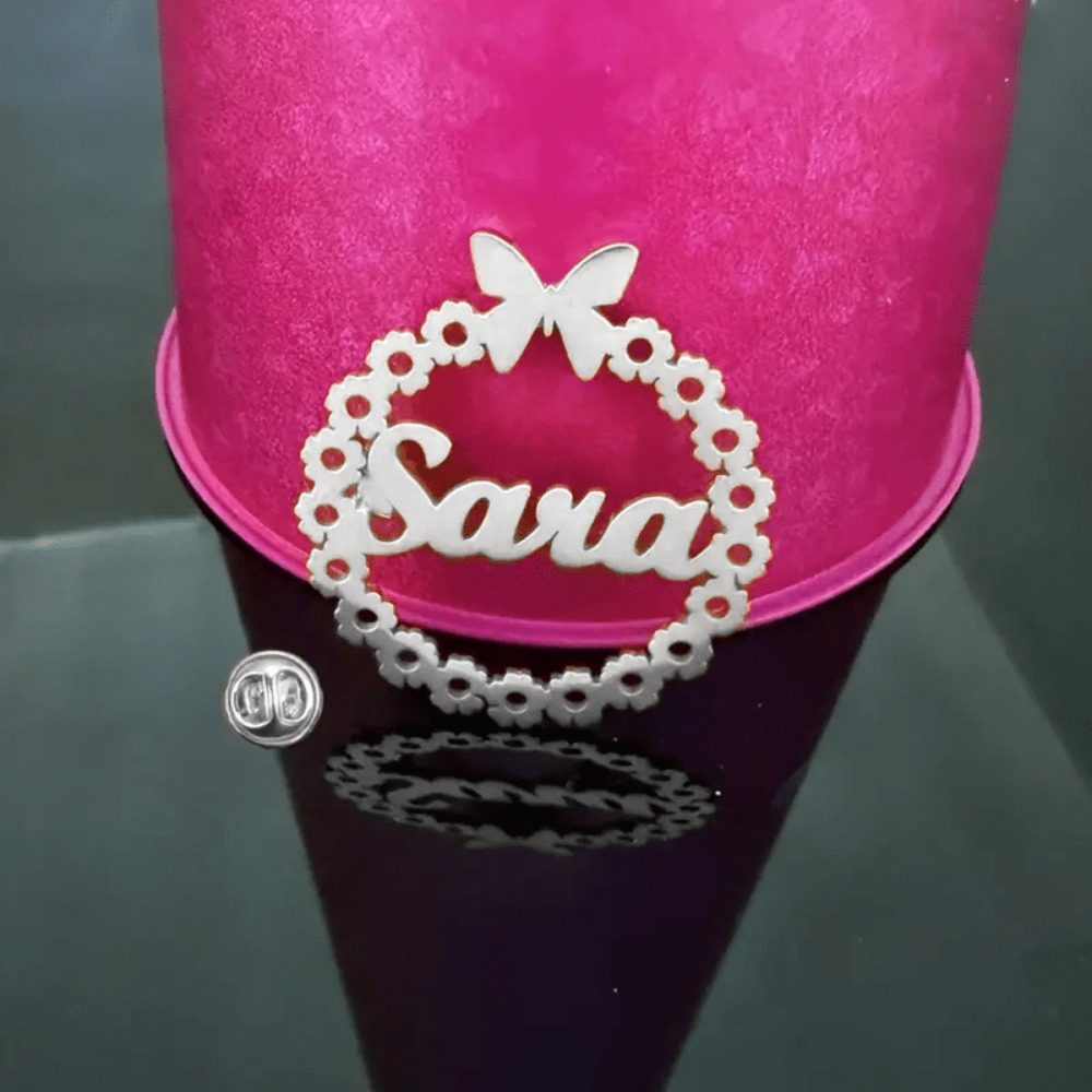 custom butterfly name stainless steel brooch-定造集