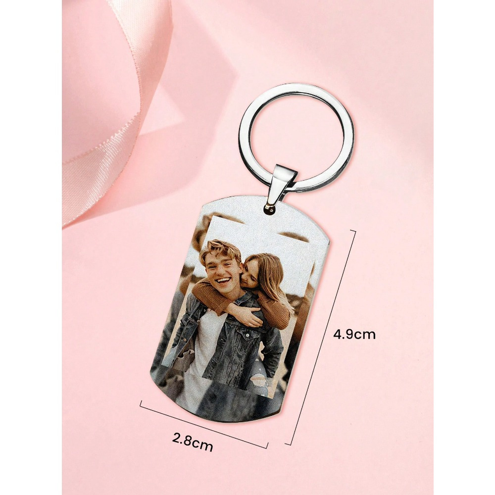 custom stainless steel dog tag keychain - MyNameJewelry Personalized Jewelry