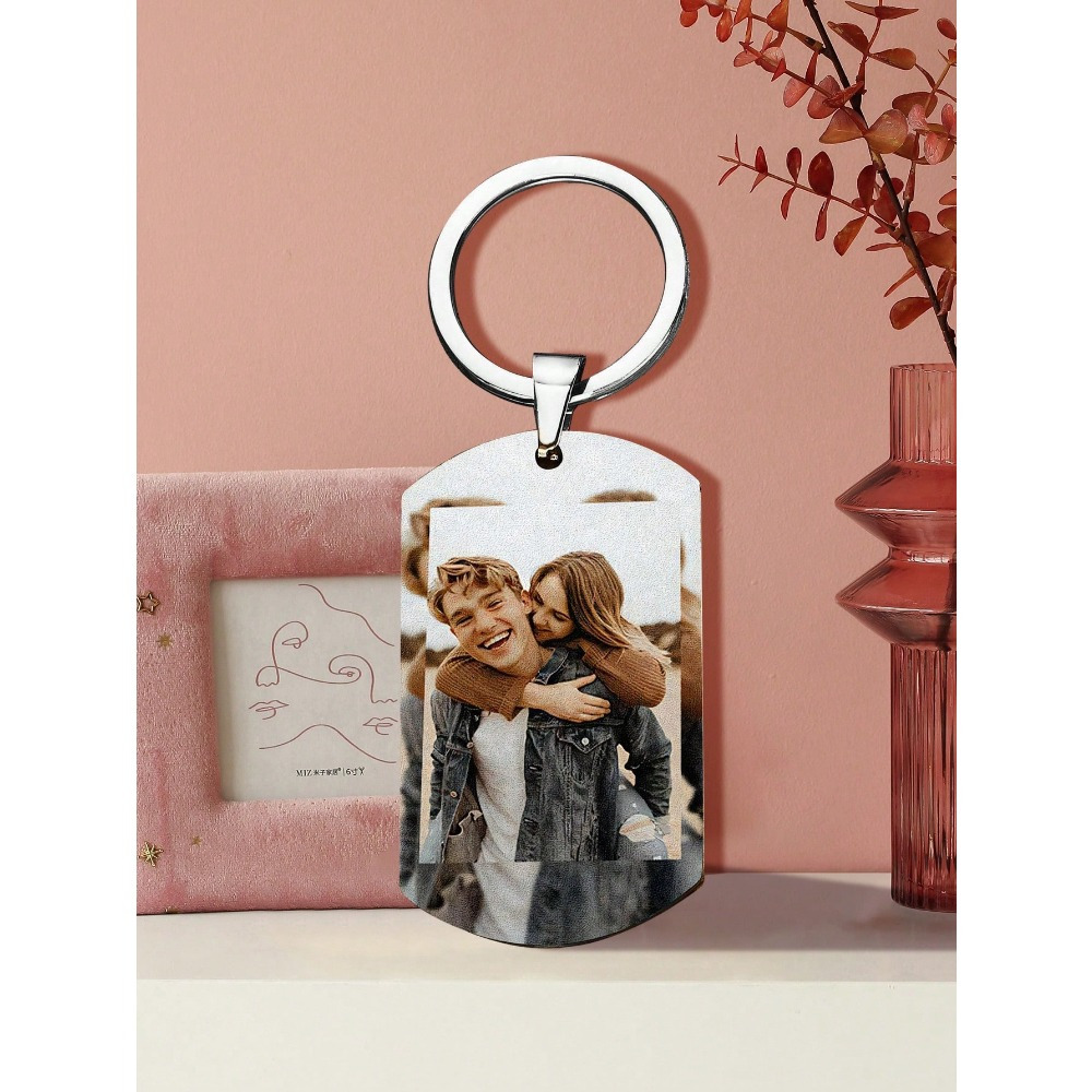 custom stainless steel dog tag keychain - MyNameJewelry Personalized Jewelry