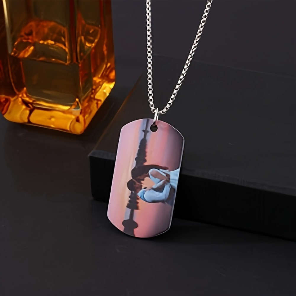 custom photo necklace mens jewelry-定造集