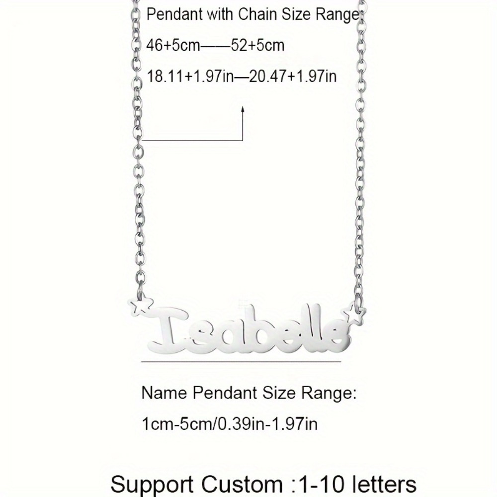 Custom Cartoon Kids Figure Name Stainless Steel Necklace-MyNameJewelry