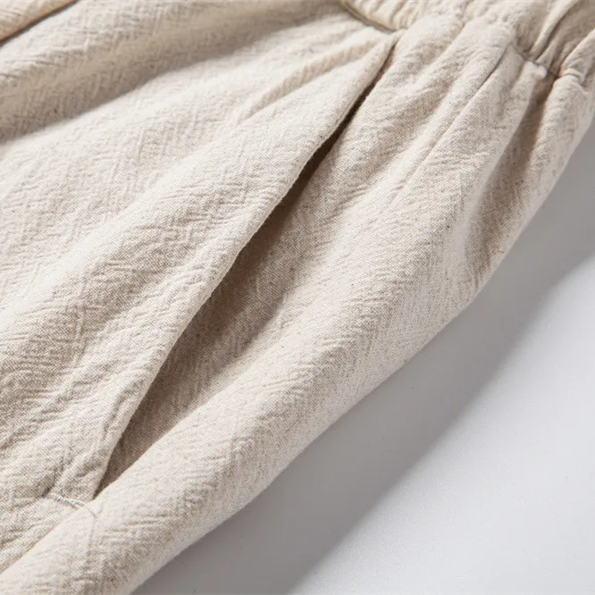 Casual Linen Drawstring Pants