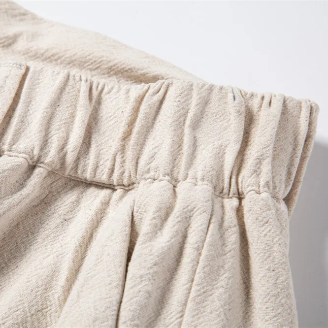 Casual Linen Drawstring Pants