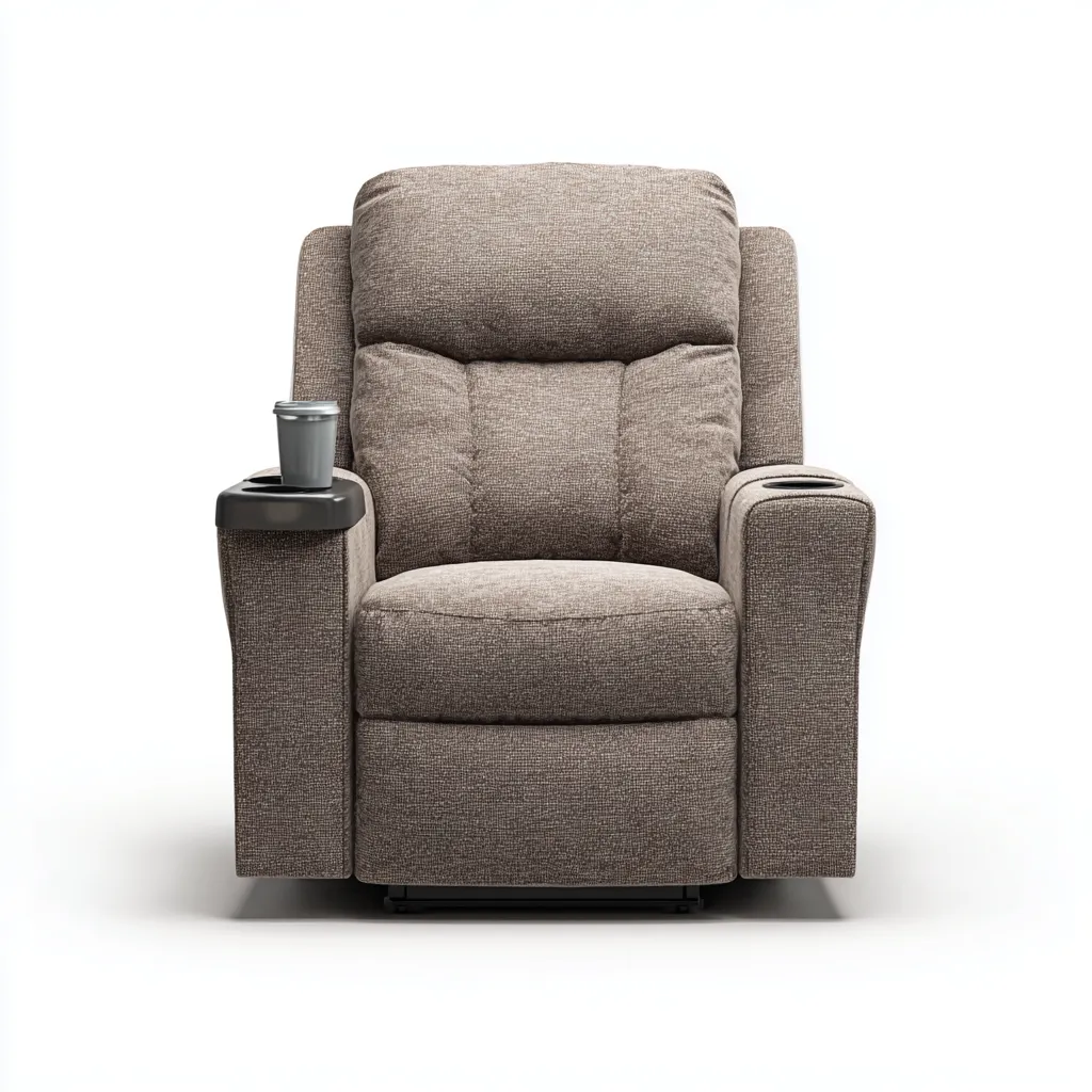 Fauteuil relax en tissu 95x95x105 cm - Beige - Confort moderne pour intérieur-Cottamyloft
