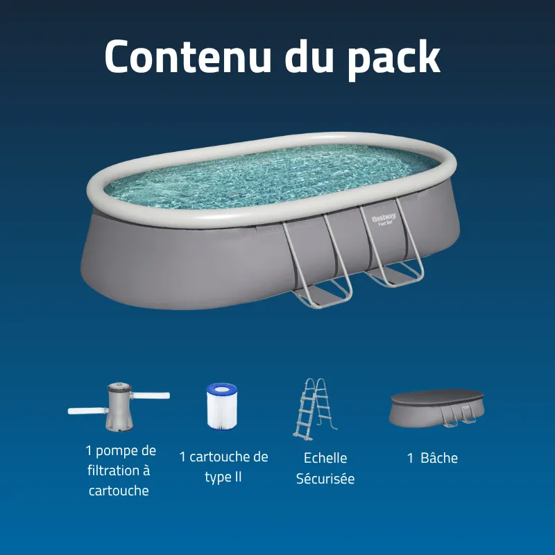 Piscine gonflable ovale