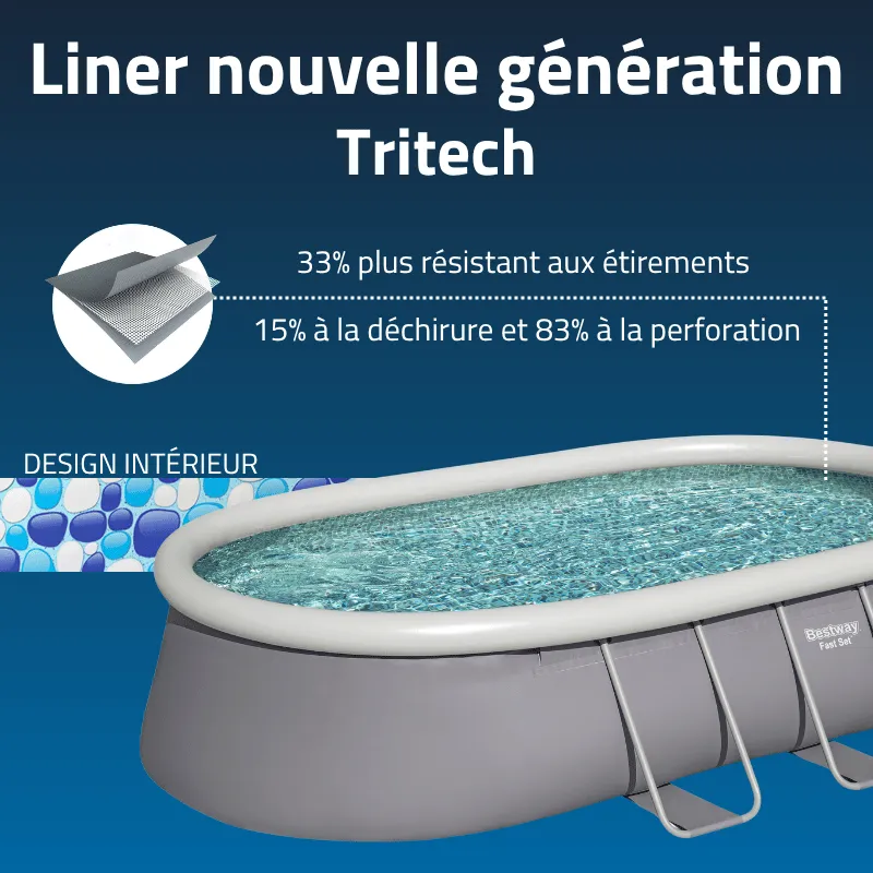 Piscine gonflable ovale