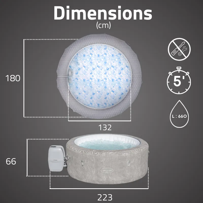 Spa gonflable rond
