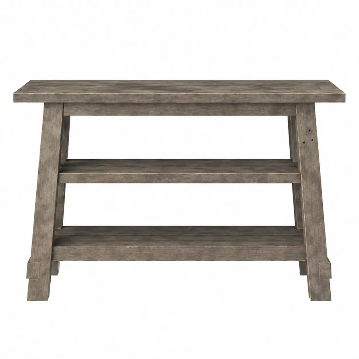 Tavolo consolle in legno con ripiani 120x40x75 cm