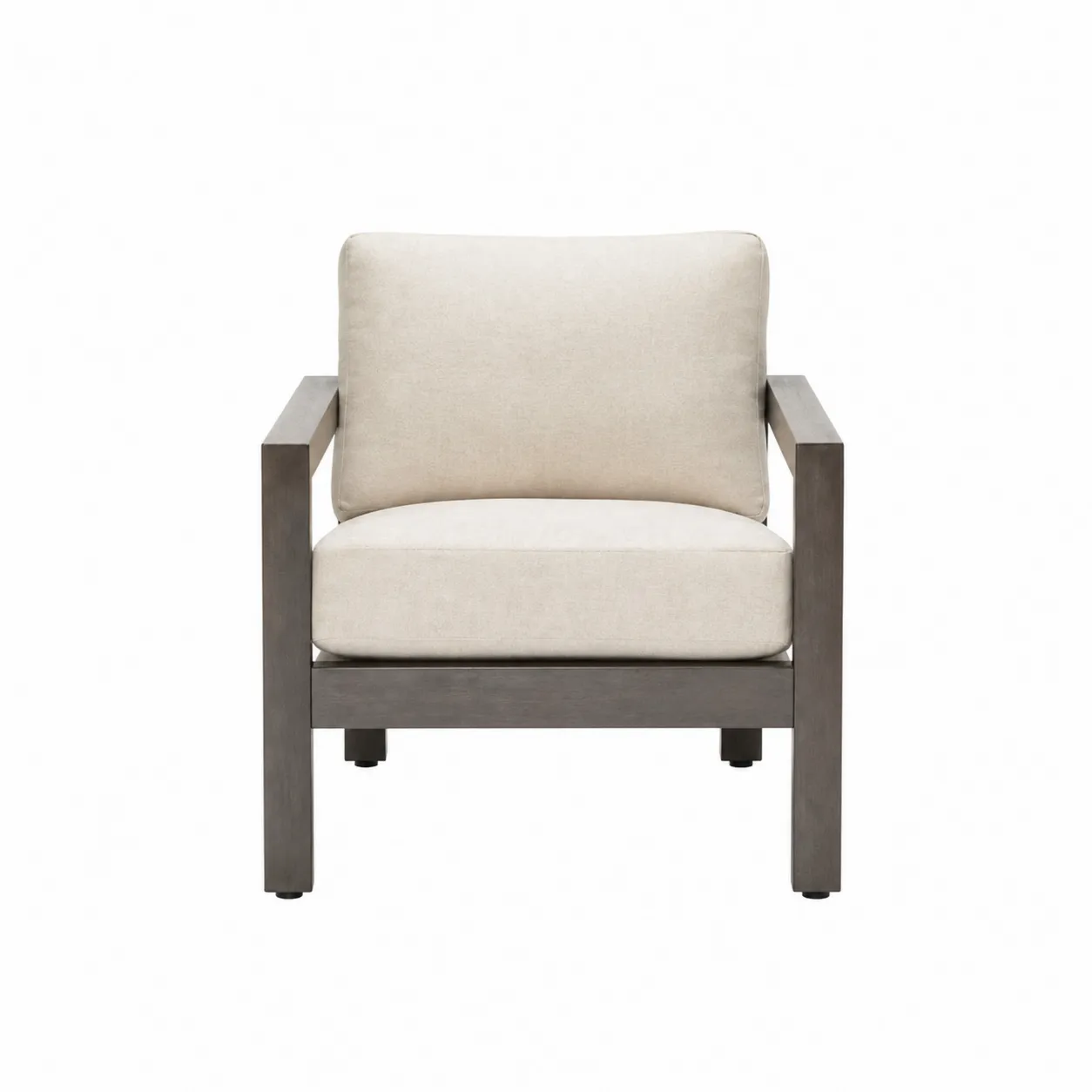 Poltrona da esterno in metallo e tessuto poliestere 65x75x80 cm