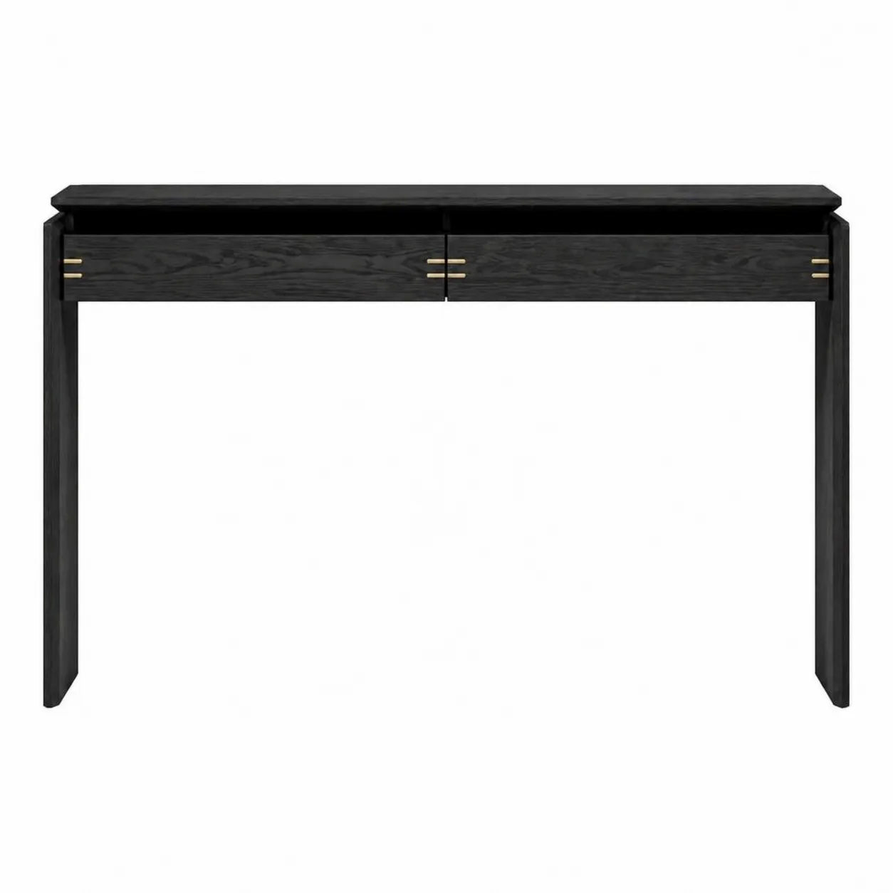 Consolle in legno MDF nero con cassetti