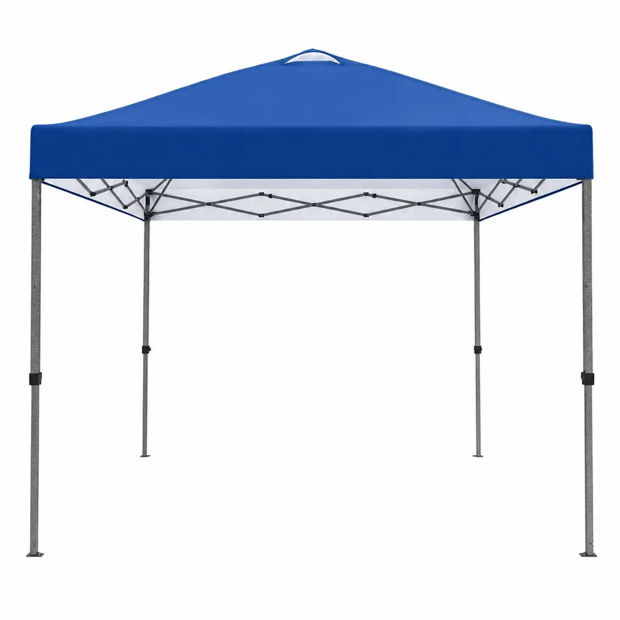 Gazebo pieghevole in acciaio 3x3m con copertura in poliestere Blu