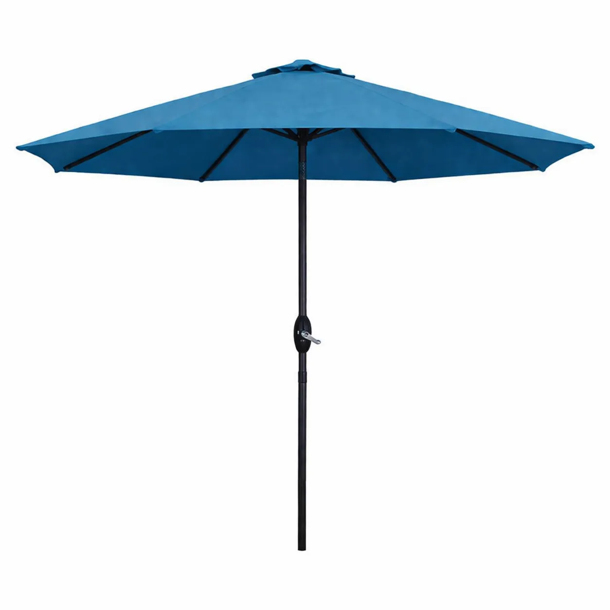 Ombrellone in tessuto poliestere Blu con palo in metallo Ø 270 cm