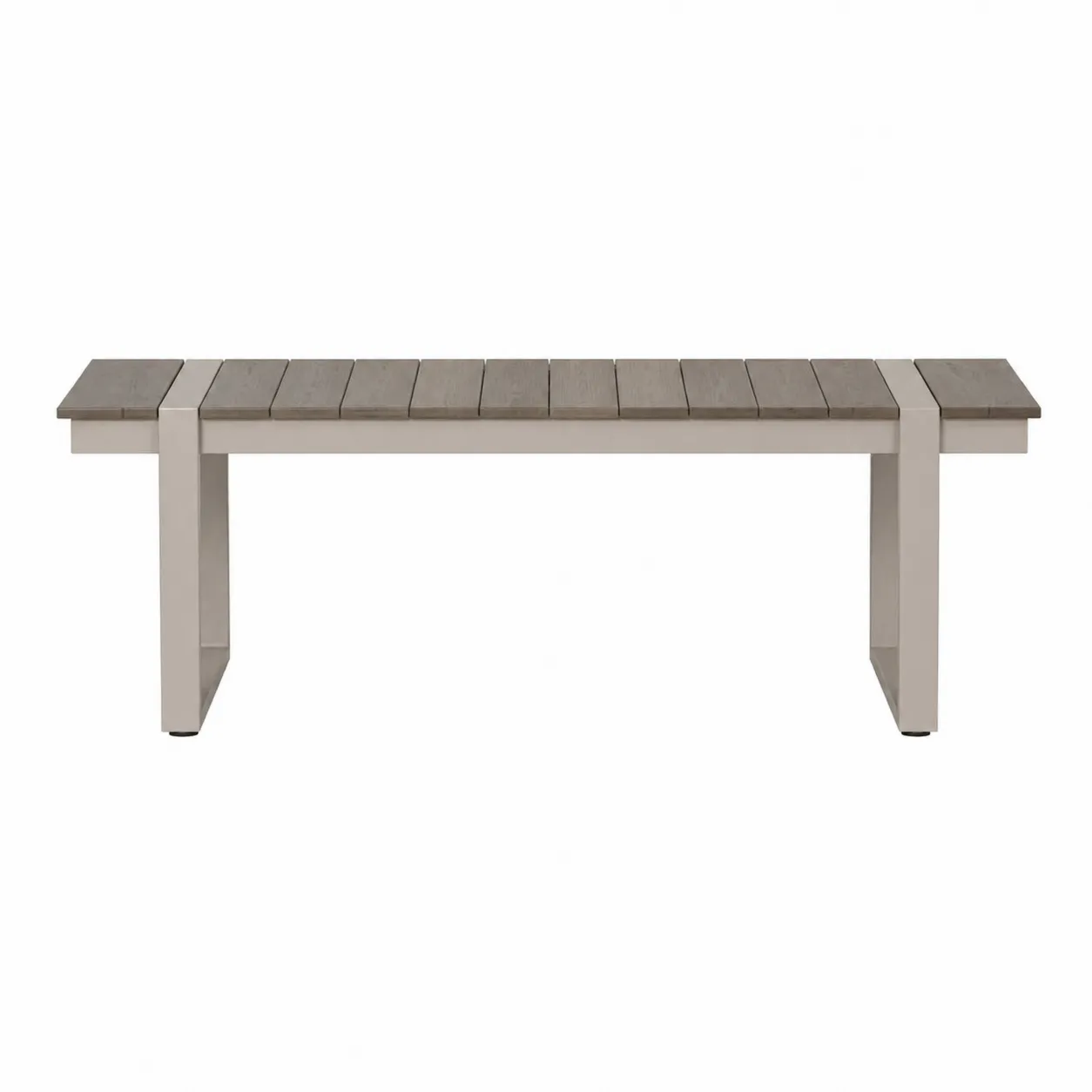 Panca in Legno trattato e Metallo Grigia 180x40x45 cm