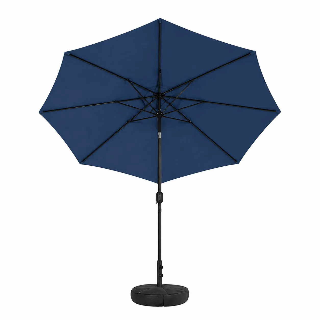 Ombrellone da Giardino in Alluminio con Tessuto in Poliestere Blu