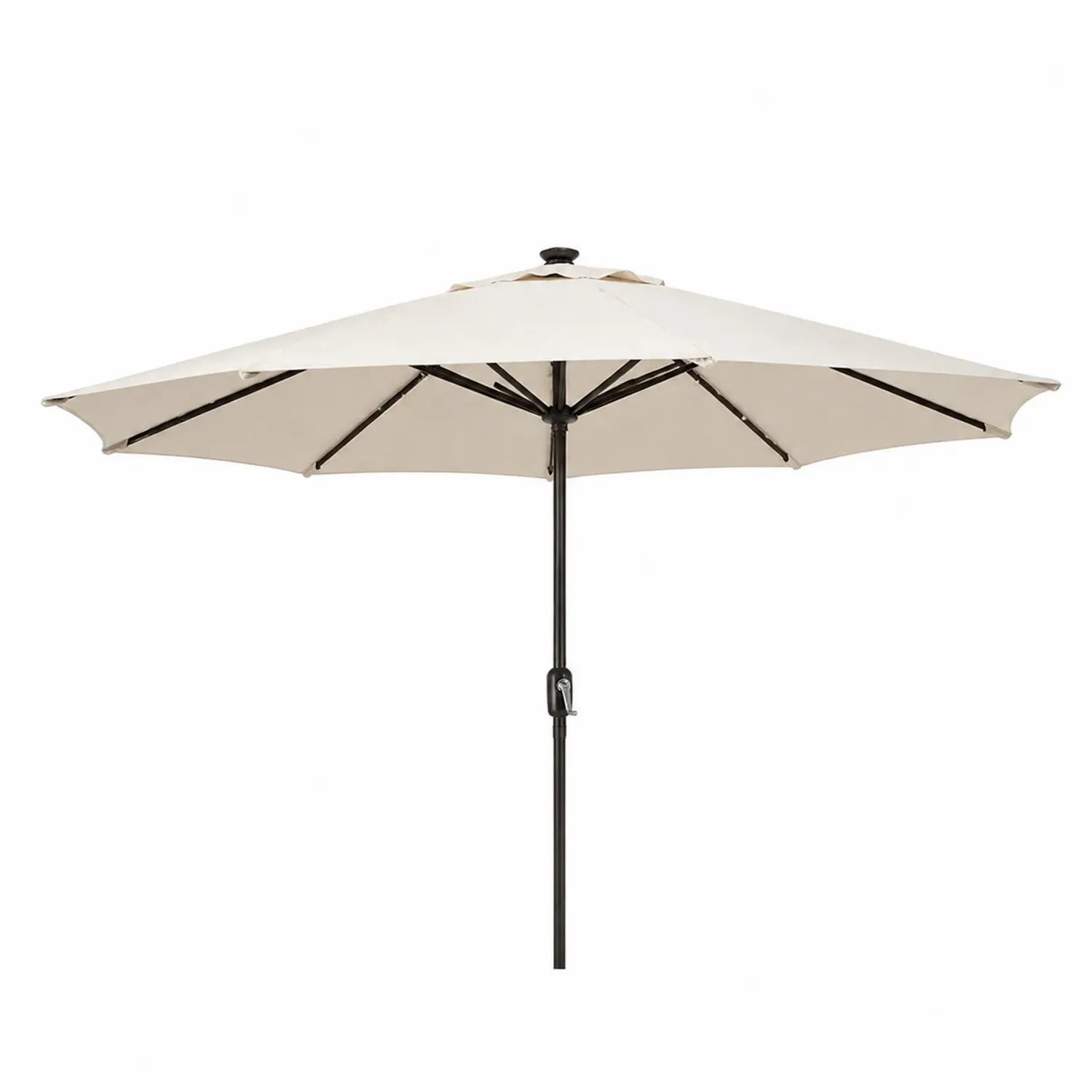 Parasol Ogrodowy Metalowy Poliester 300 cm Beżowy